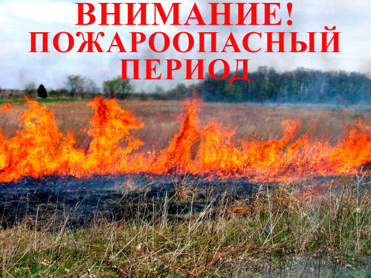 Соблюдайте Правила пожарной безопасности в период пожароопасного сезона!.